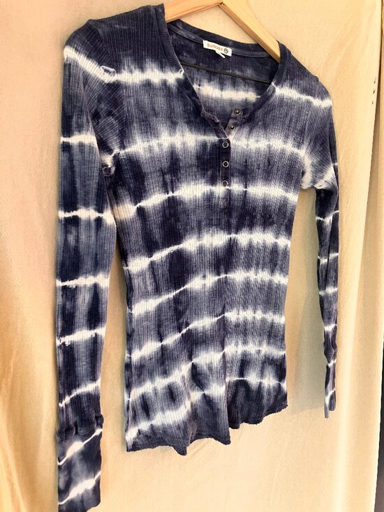 Sundry | Tops | Sundry Indigo Henley | Poshmark